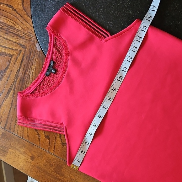 Dynamite Cherry Red Lace Racerback Tank Top Size S - Picture 9 of 11